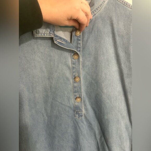 J.crew Popover dress in chambray - Picture 6 of 9